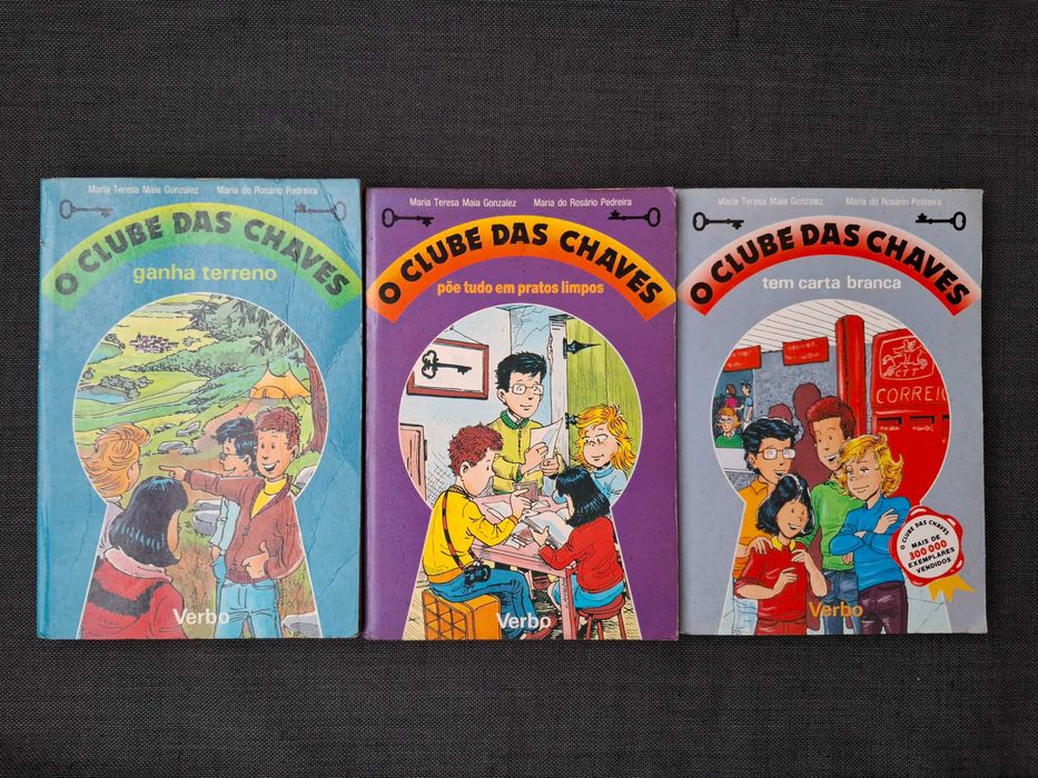 Livros Os Cinco, Os Sete e O Clube das Chaves