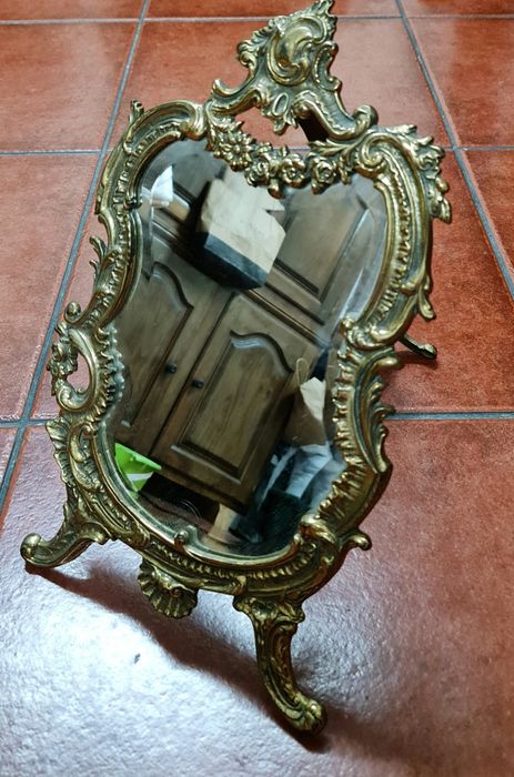 Espelho vintage dourado