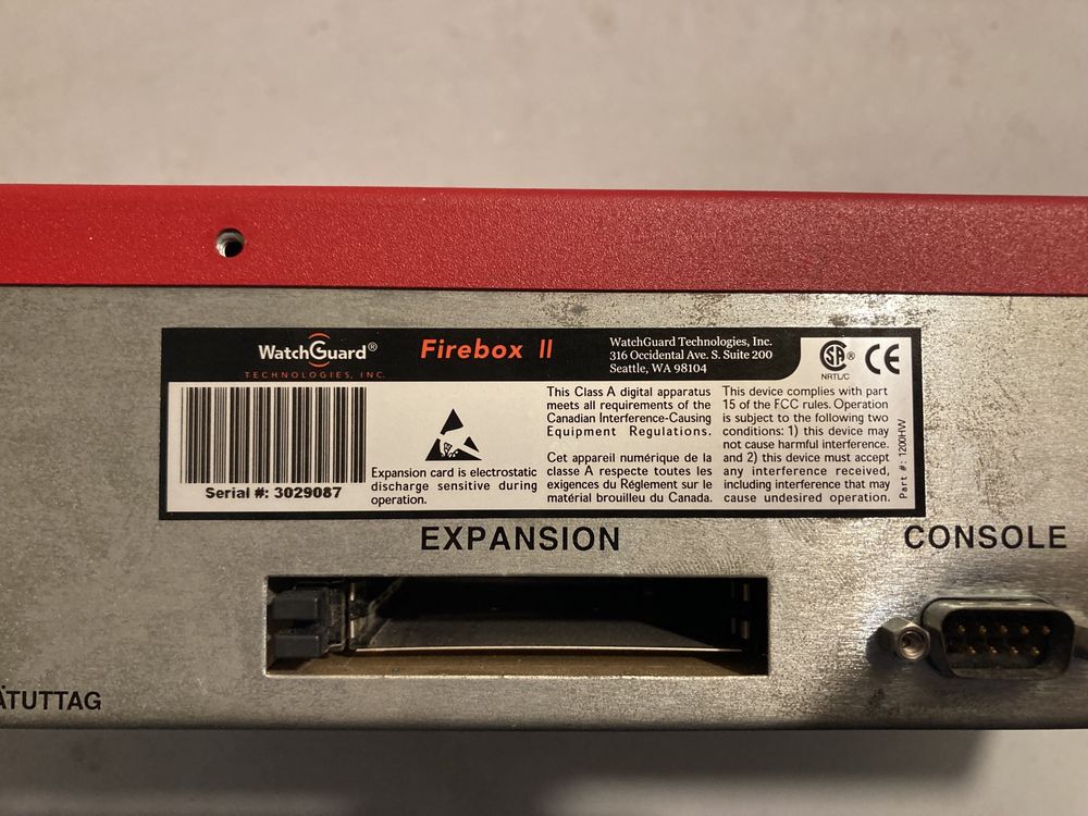 Router Watchguard Firebox II