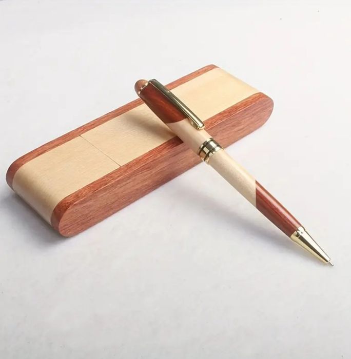 Ручка подарункова ручка в дерв'яні коробці з бамбука