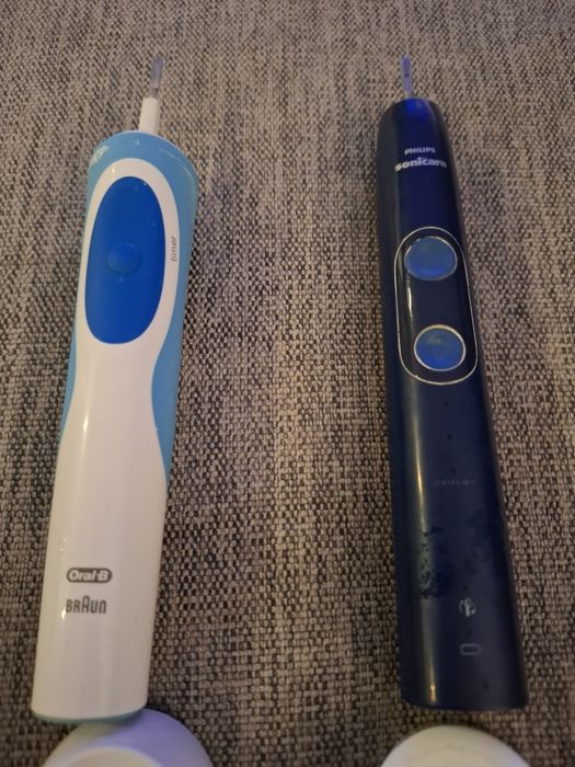 Szczoteczka Oral-b sprawna i sonicare philips uszkodzona + ładowarki
