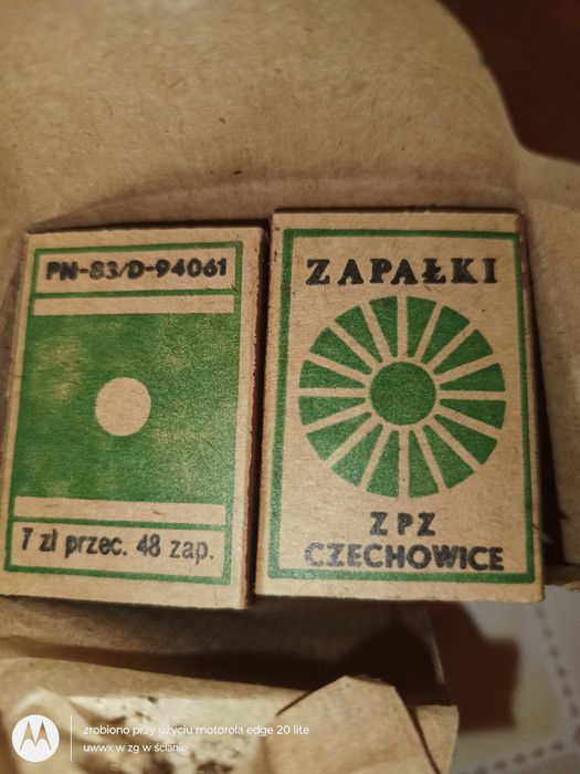 Zapałki Czechowice unikat lata 80te