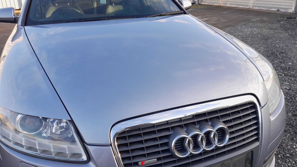 Maska przód pokrywa silnika kompletna idealna AUDI A6 C6 Kolor: LY7H