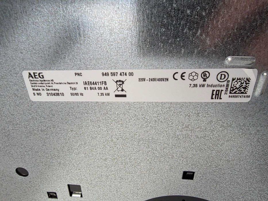 Placa de indução AEG (IAE64411FB)