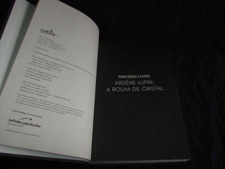 Livros Colecção Essencial Lupin Vol. I e II Maurice Leblanc