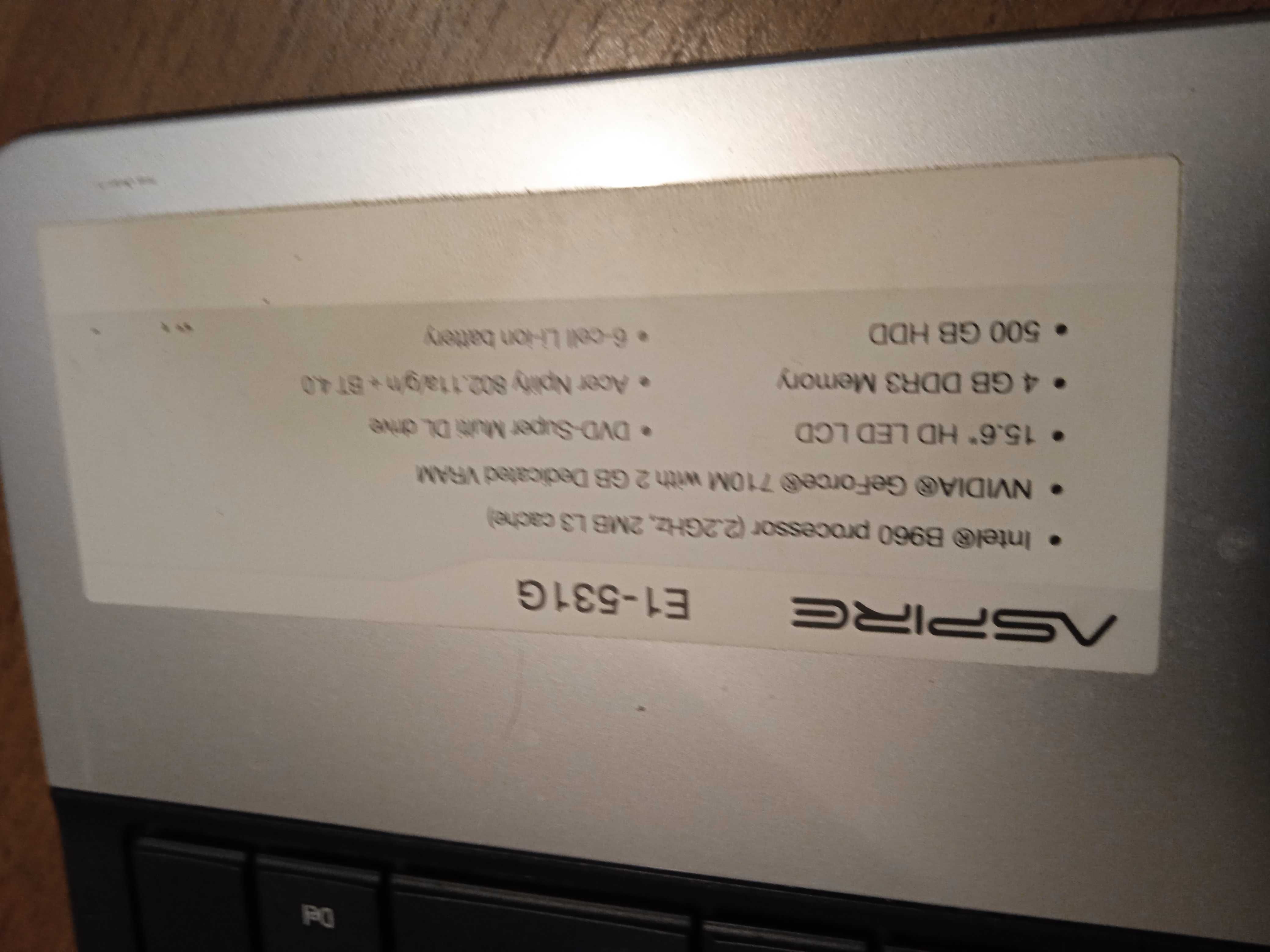 Ноутбук Acer Aspire E1-531G-B964G50Mnks (NX.M58EU.006) Black