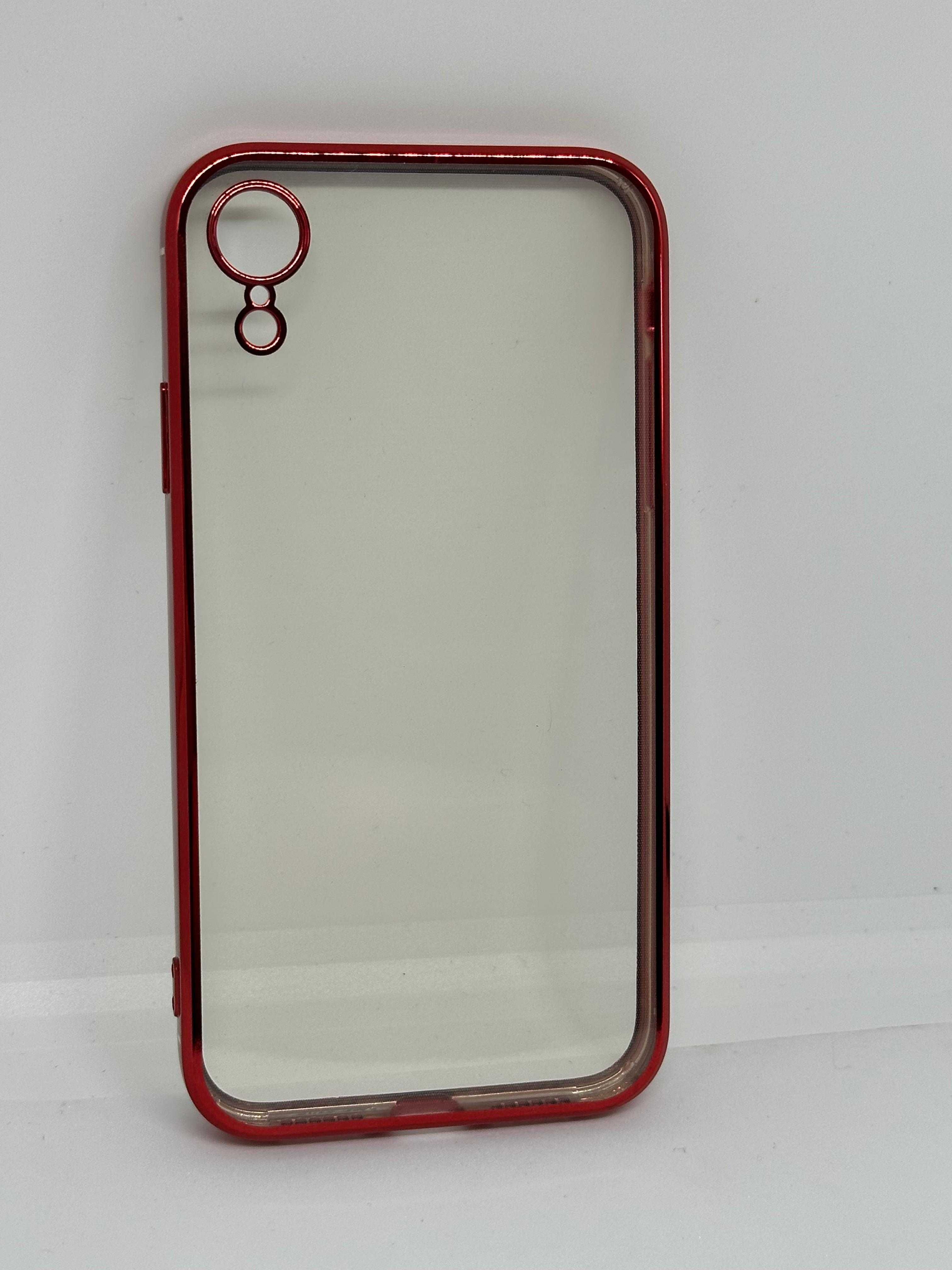 Iphone XR Etui Case Obudowa Przeźroczysto-Czerwona kod 2077