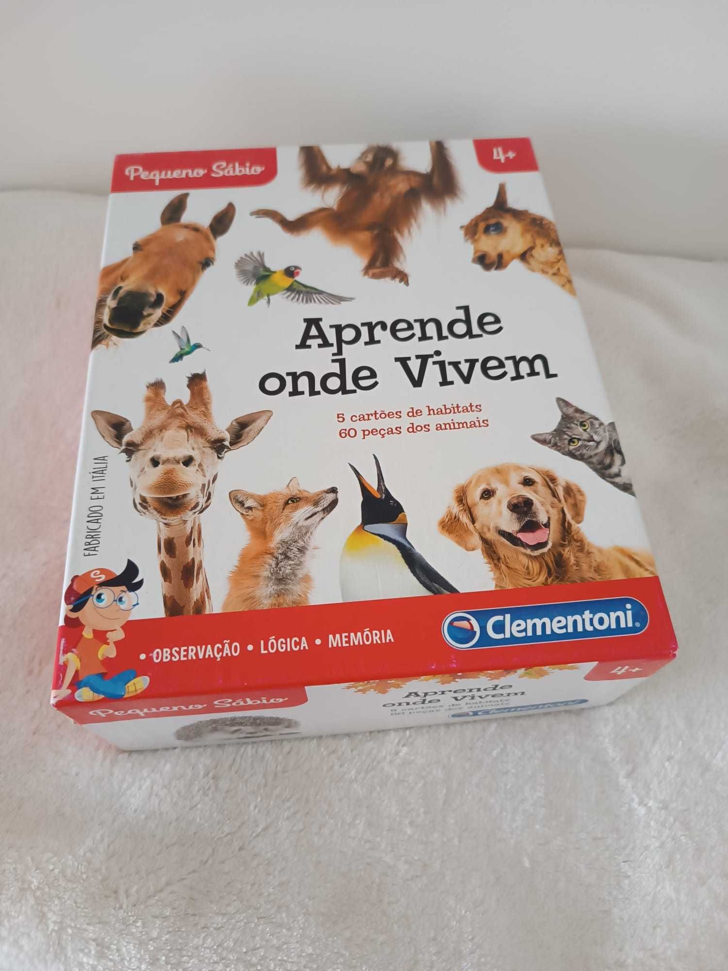 Jogo Pequeno Sábio "Aprende onde vivem" (Clementoni, +4 anos)