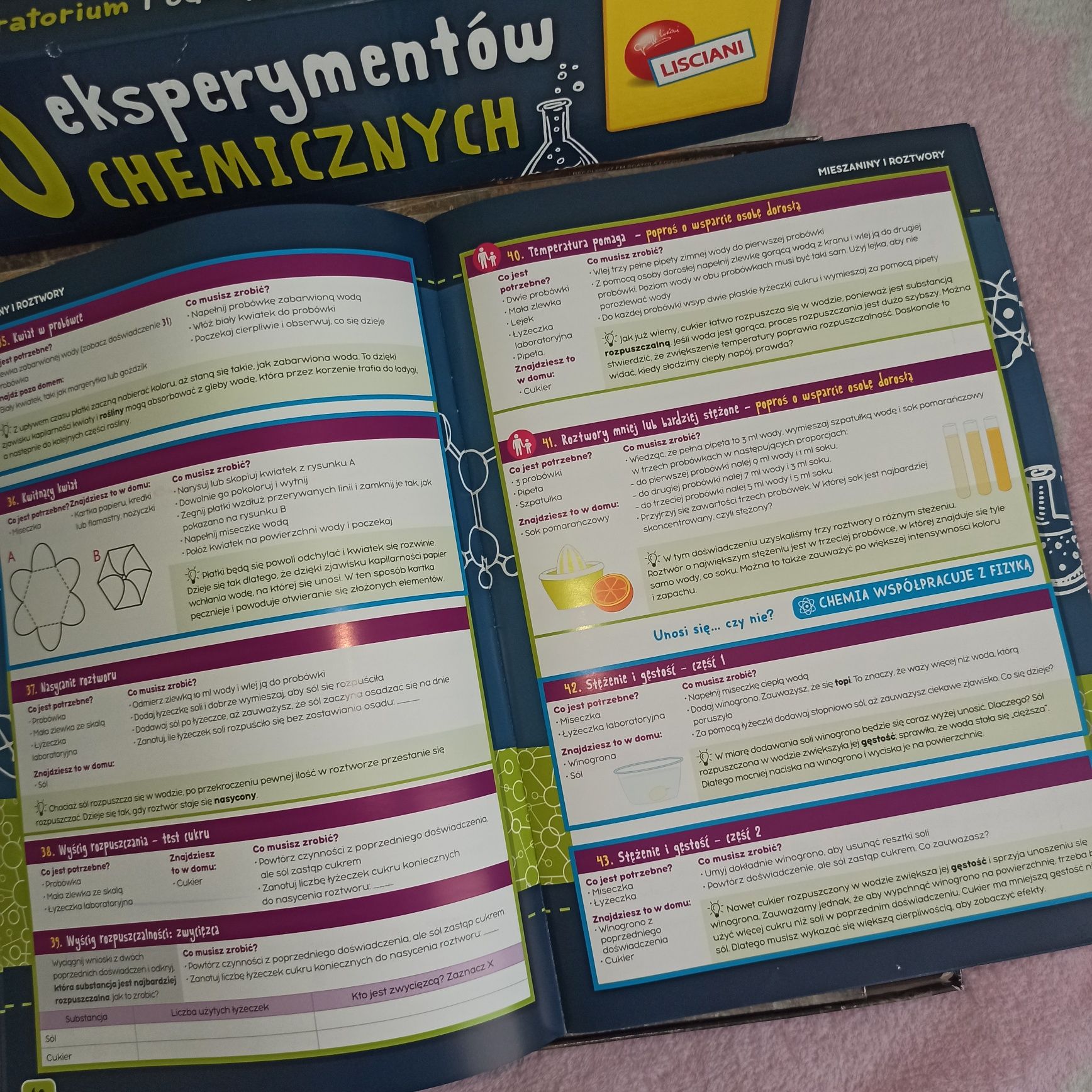 150 Eksperymentów Chemicznych Lisciani