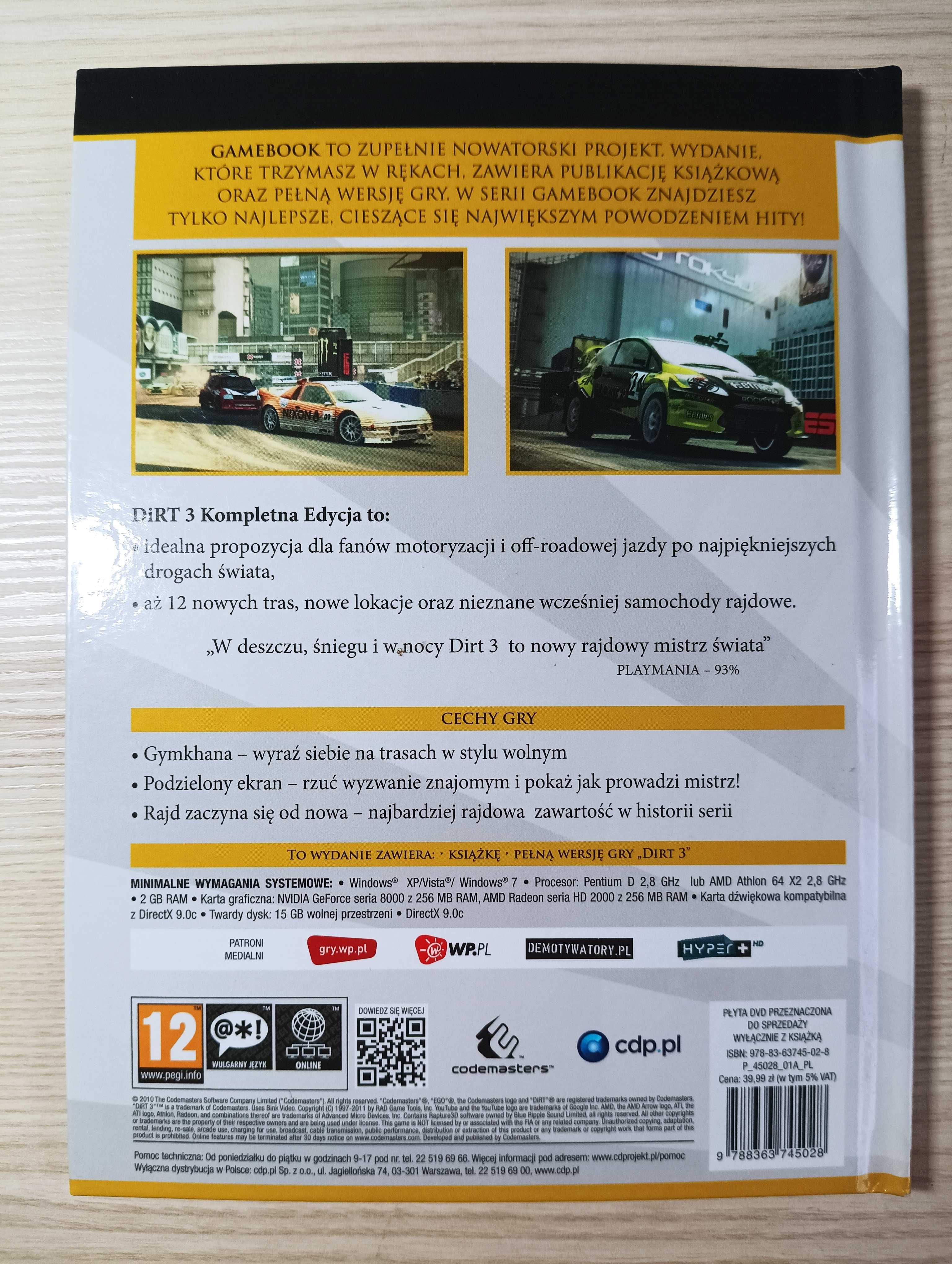 Gra PC DIRT 3 Edycja Kolekcjonerska + GameBook