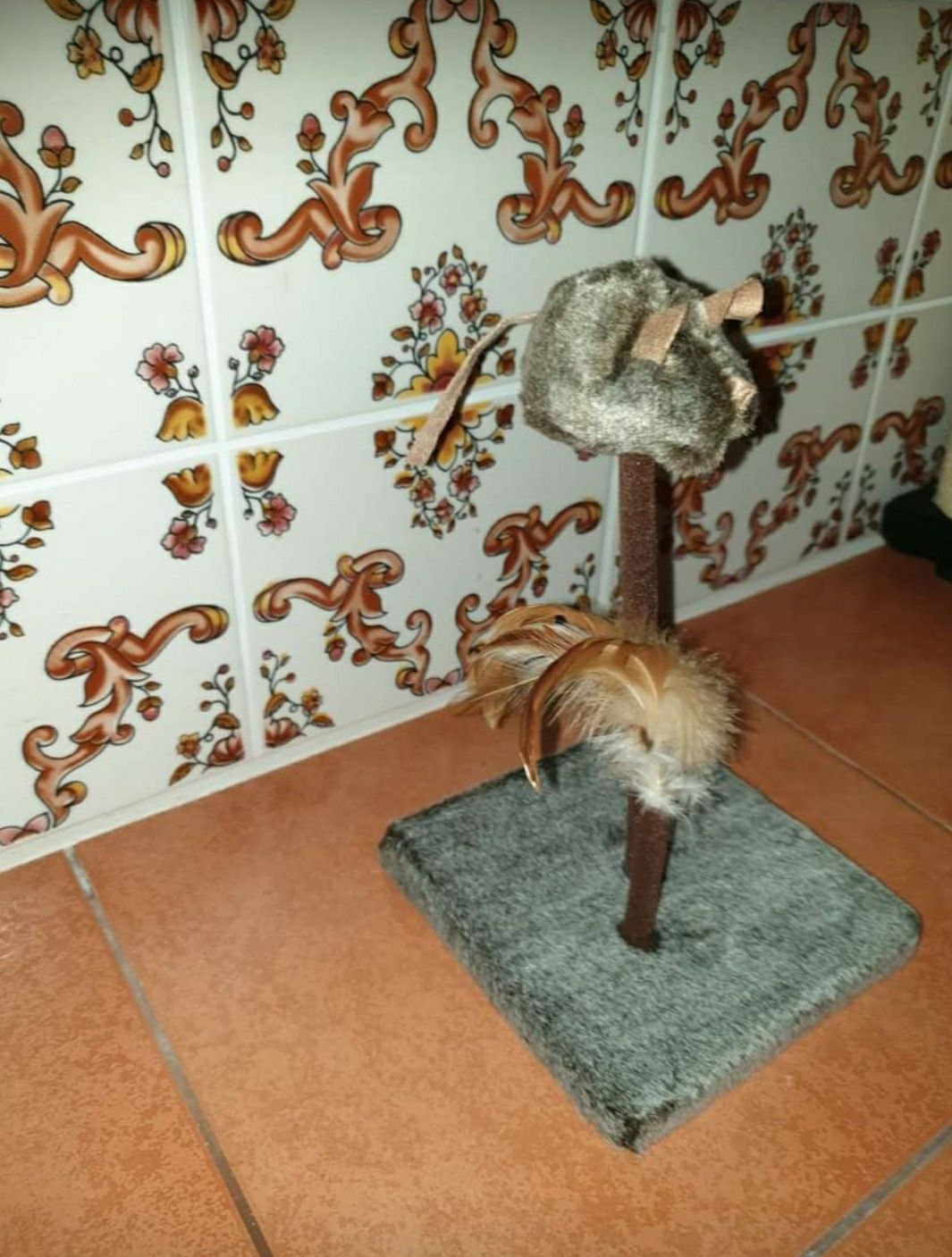 Brinquedo com rato para gato (novo)