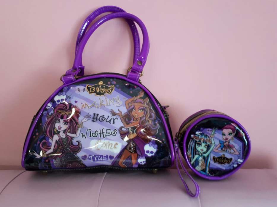 Mala e porta moedas de criança MONSTERHIGH - Halloween