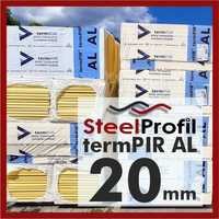 Płyty PIR poliuretan termPIR AL 20mm zamiast XPS EPS Płyta Izoproof