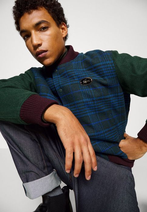 Kurtka bomber z dodatkiem wełny logo  Lacoste S