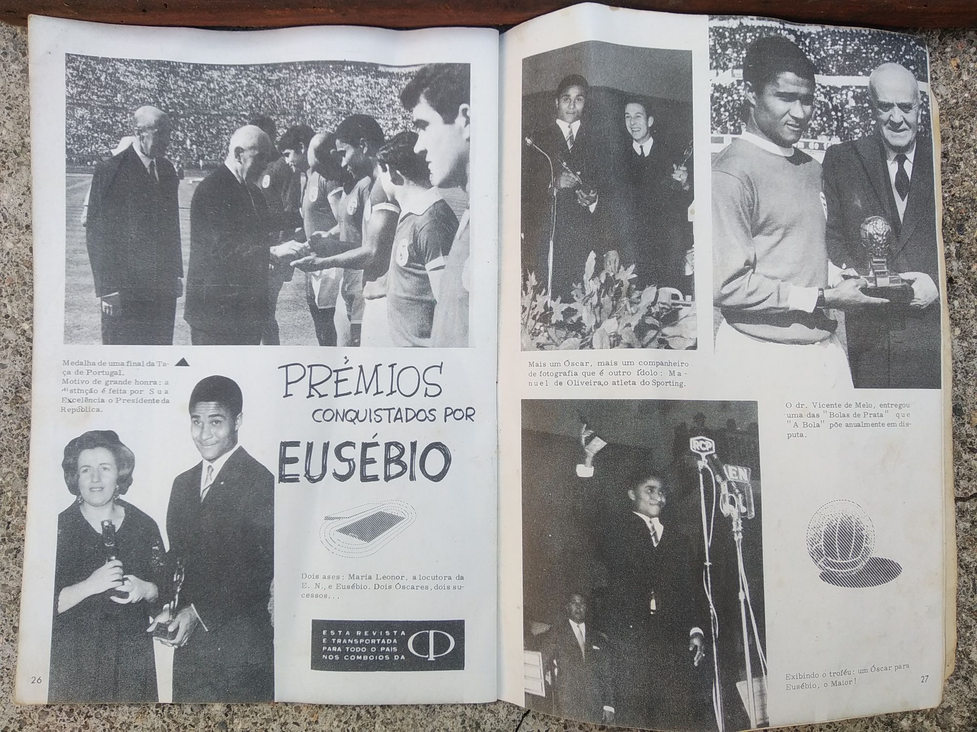 Quadro do Benfica antigo anão 60 e livro antigo sobre Eusébio