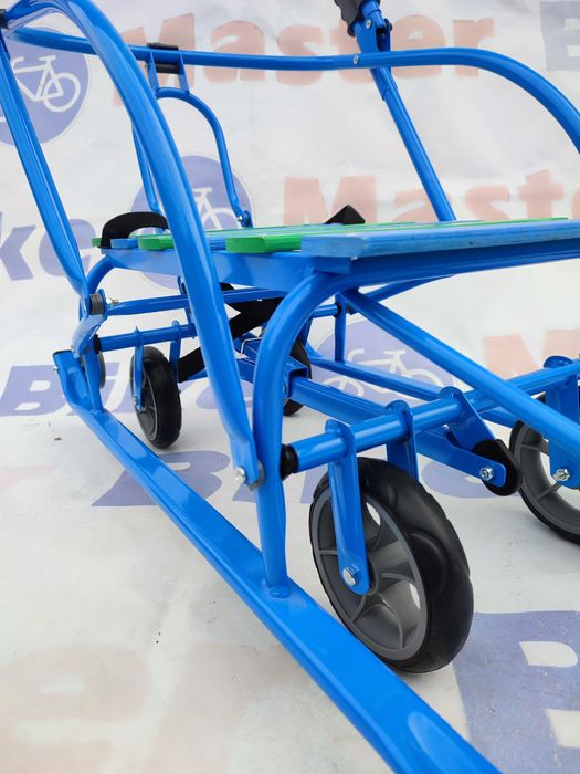 Санки на колесах "Мрія" блакитні