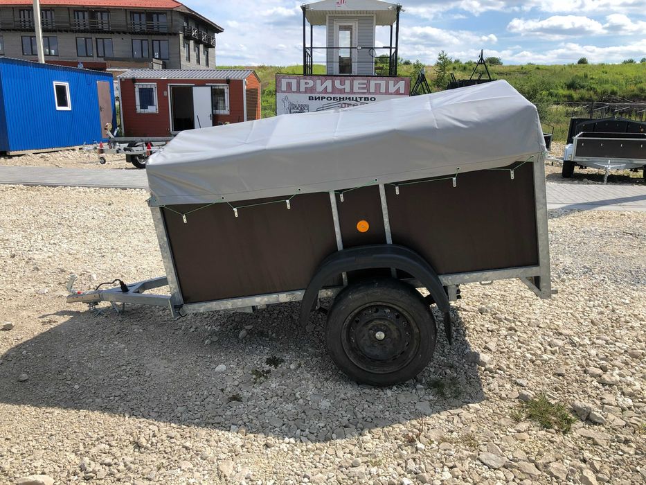 Причіп до легкового авто (Львів)  2 х 1,2 м борт 60см оцинкований