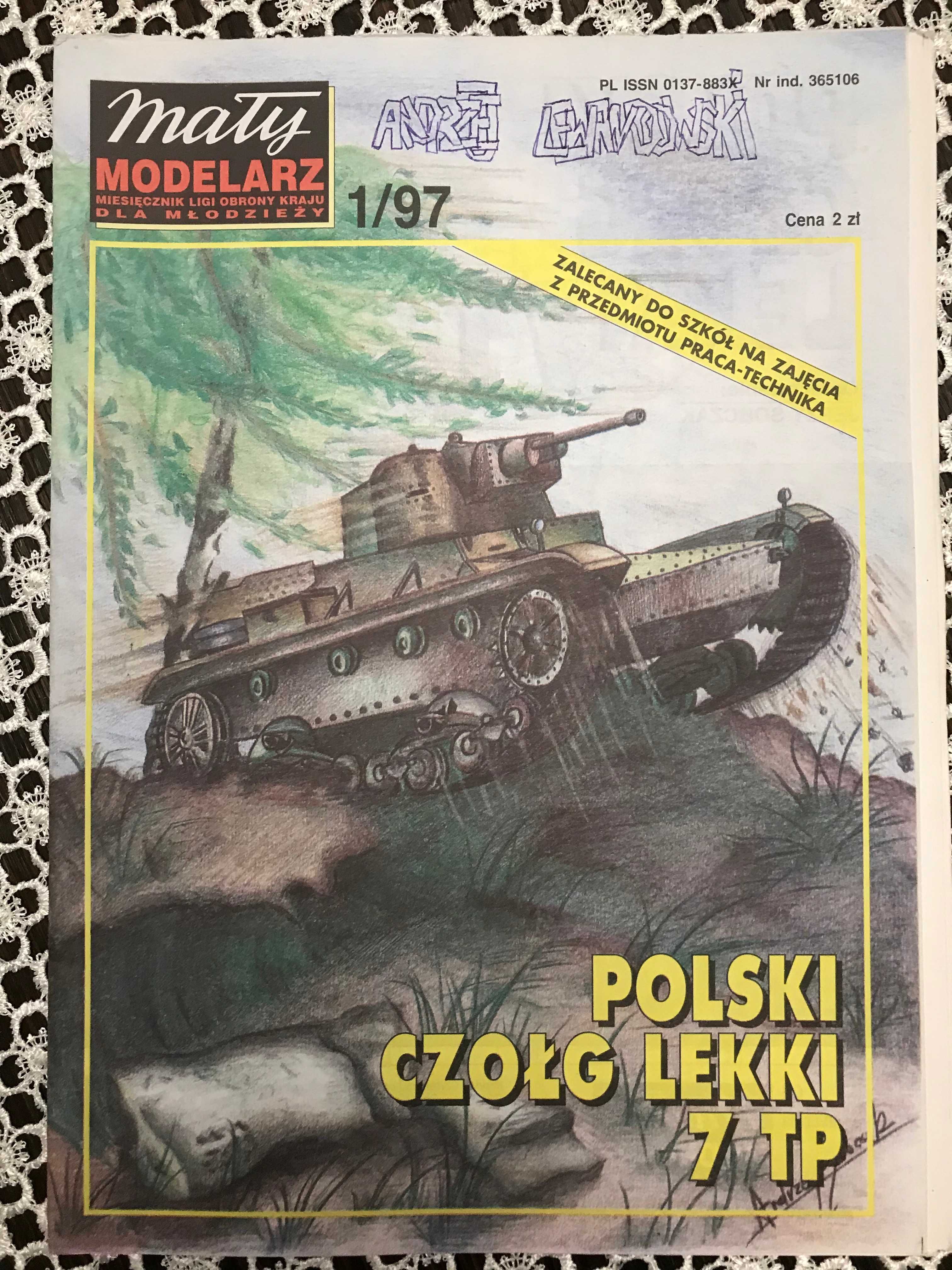 Mały Modelarz rok.1997, 01, Polski Czołg Lekki 7 TP