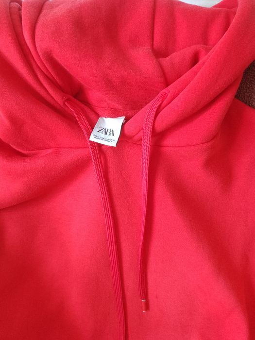 Bluza dresowa ZARA XL cotton malinowa