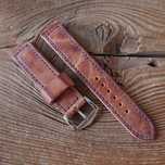 Pasek do zegarka 20 mm handmade skóra naturalna ręcznie robiony