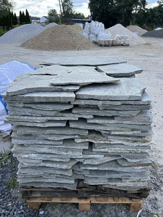 SZARY ŁUPEK Płyty Kamienne Kamień Okładzina Elewacja Akwarium Dzikówka