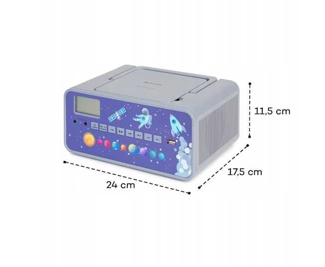 Radioodtwarzacz Kidsbox Space CD