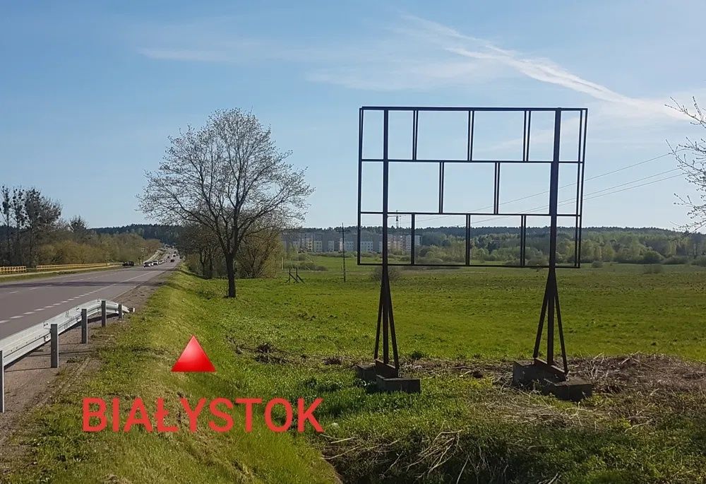Baner reklamowy stelaż pod reklamę powierzchnia reklamowa do wynajęcia