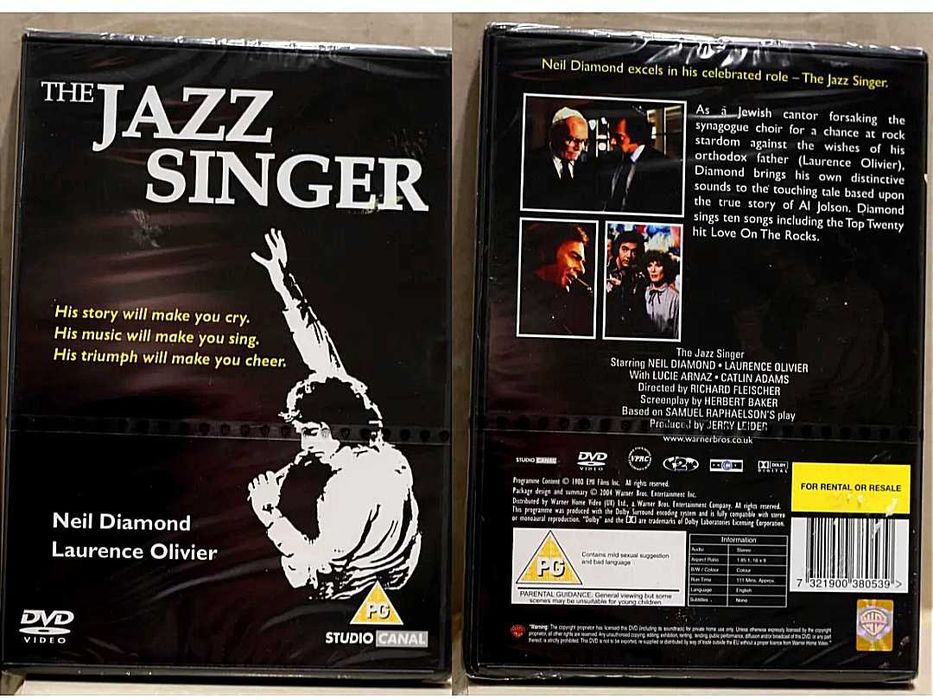 Cinema Autor de Culto DVD  Jazz Singer de Richard Fleisher (raro) 1980