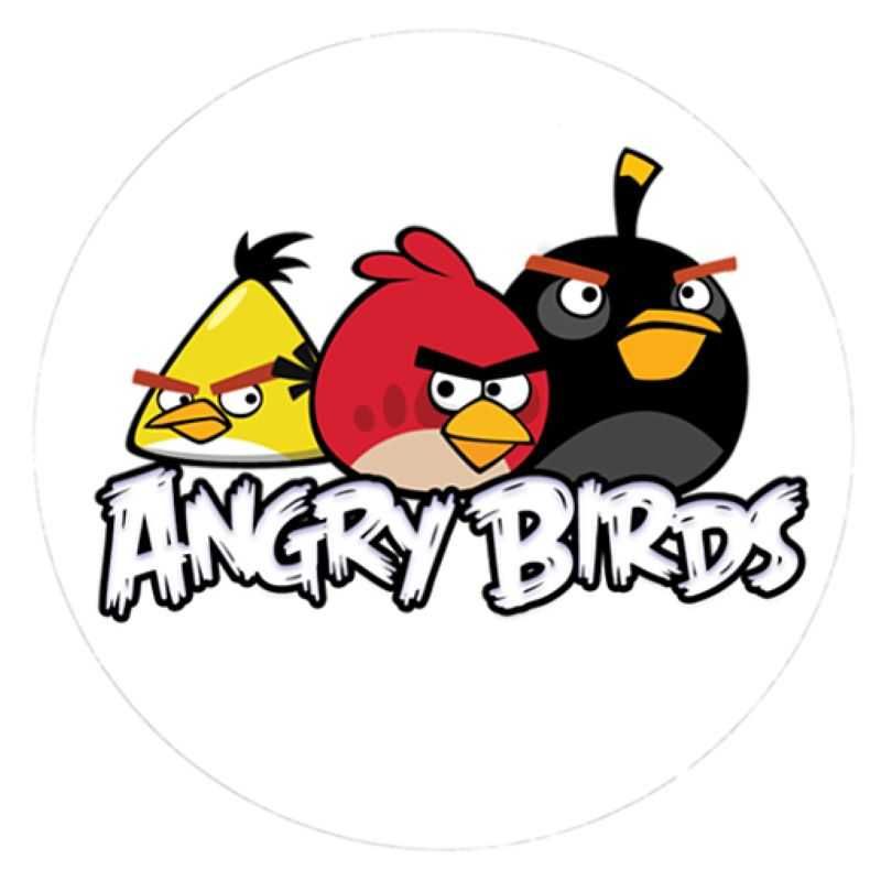 Opłatek na tort Aqua Man Angry-Birds urodziny postać tekst  wzory
