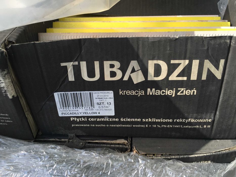 Glazura piccadyli yellow 2, 4 i 5 14,8x59,8 i 29,8 i 14,8 Maciej Źeń