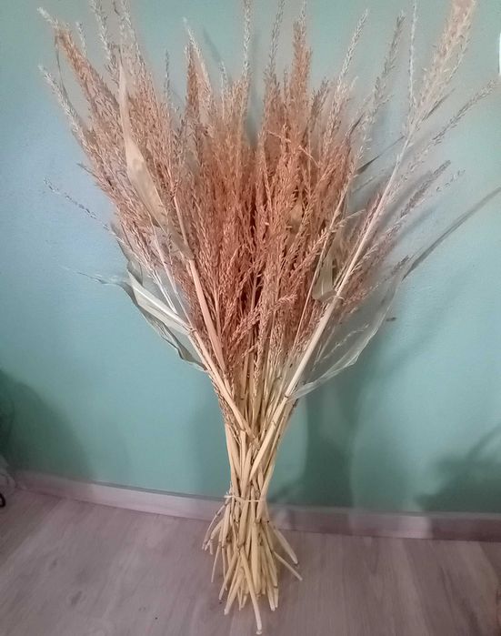 Ramos de flores secas longos para jarra ou jarrao