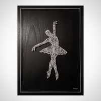 Quadro Bailarina Ballet - String Art