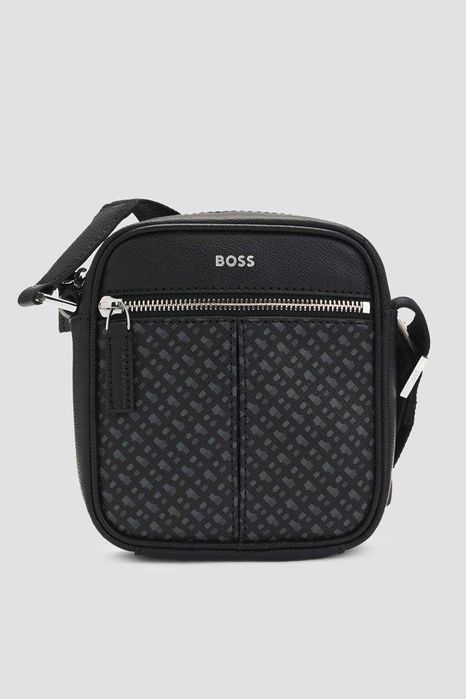 100% ОРИГИНАЛ BOSS hugo zair zip bag мужская сумка черная В НАЛИЧИИ
