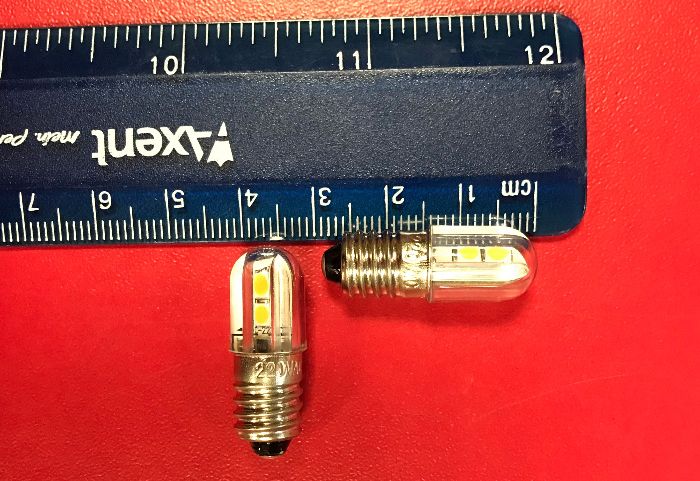 Светодиодная мини ламочка цоколь E10 1W 220V