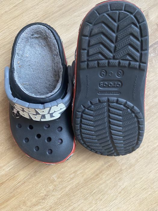 Тапки шльопанці сабо дитячі Утеплені с9 Crocs Крокс 26р15.5см StarWars