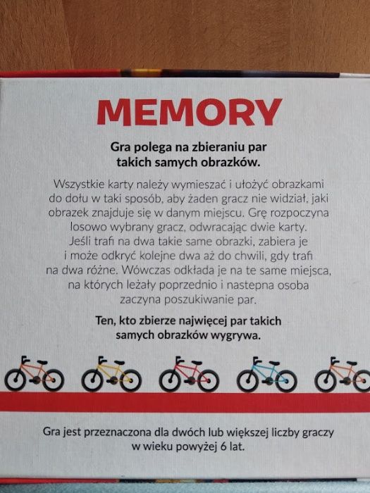 Warszawskie memory memo - super prezent dla młodego rowerzysty !