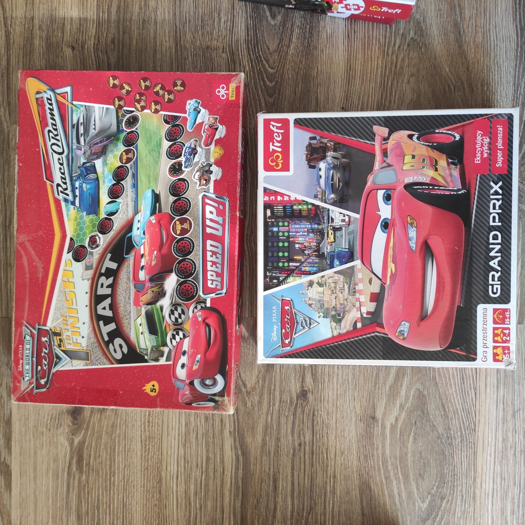 McQueen Cars 5x puzzle + 2x gra (planszowa,przestrzenna)