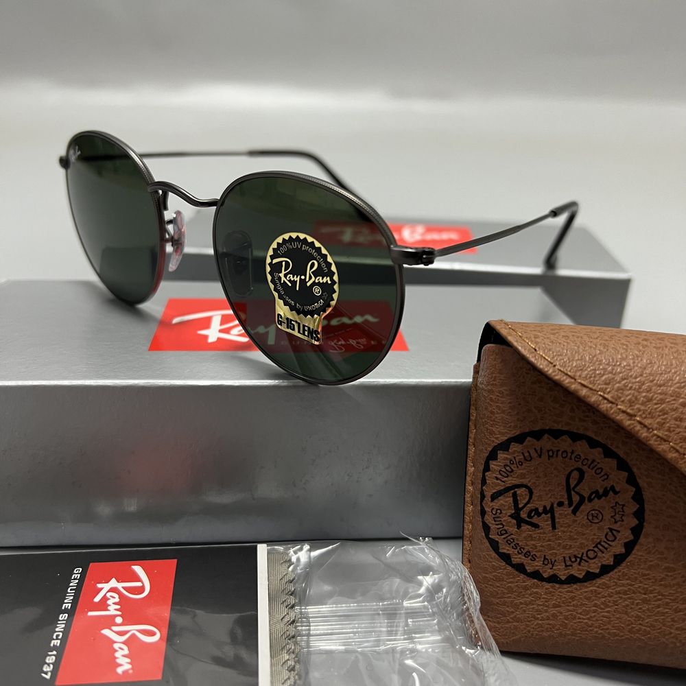 Ray Ban Round Black оригинал новые солнцезащитные очки (NEW) (UNISEX)