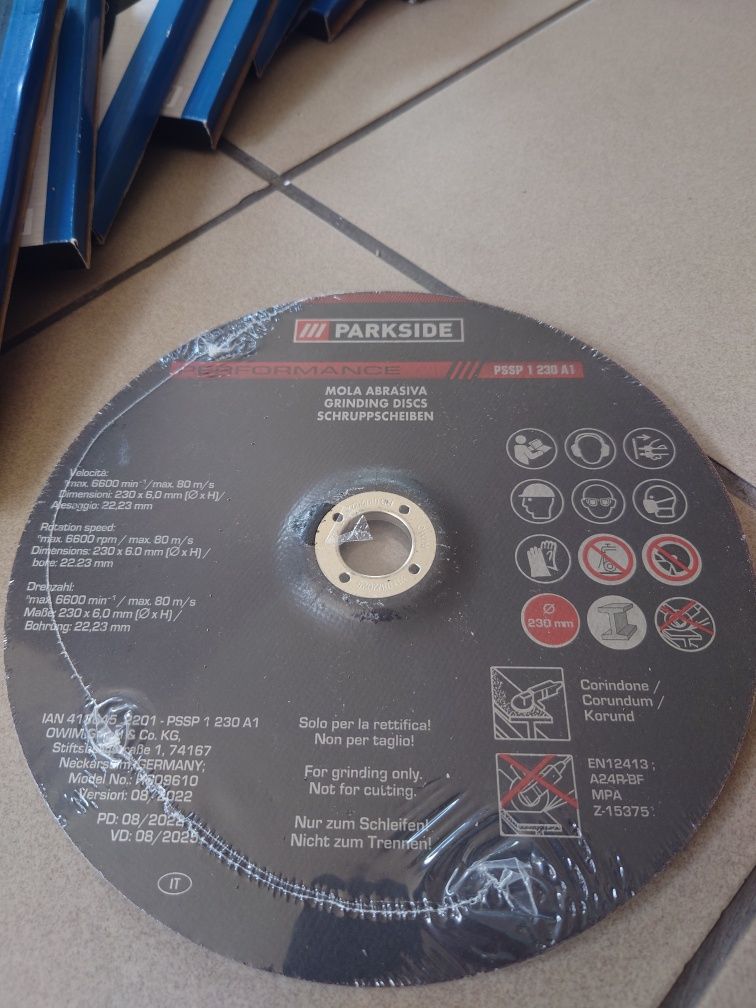 Tarcza 230 mm do szlifowania metalu 1 sztuka PARKSIDE Nowe
