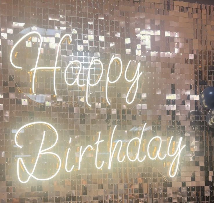 Ledon napis led Happy Birthday XXL 2 czesci duży