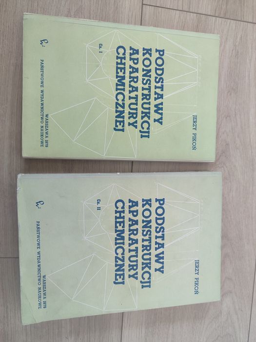 Podstawy konstrukcji aparatury chemicznej  J. Pikoń cz.I-II komplet