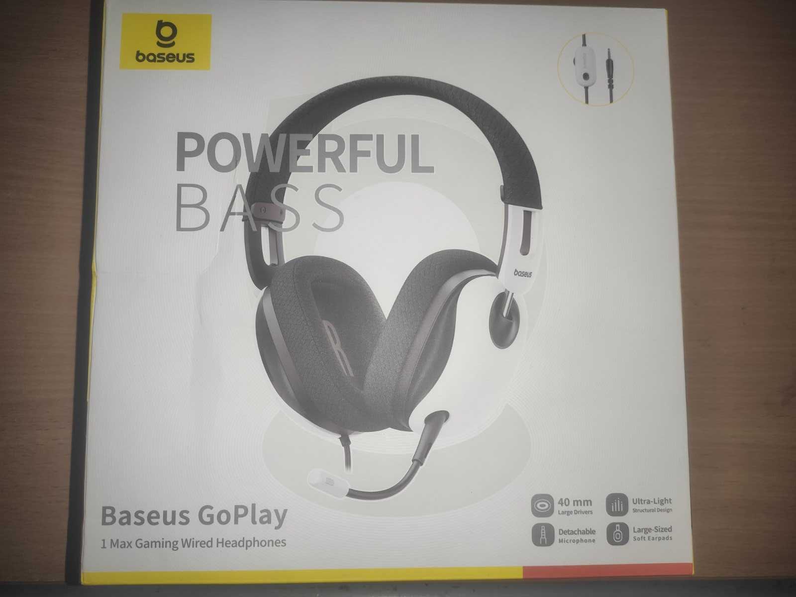 Гарнитура игровая BASEUS GoPlay 1 Max с разъемом 3,5 мм/микрофоном