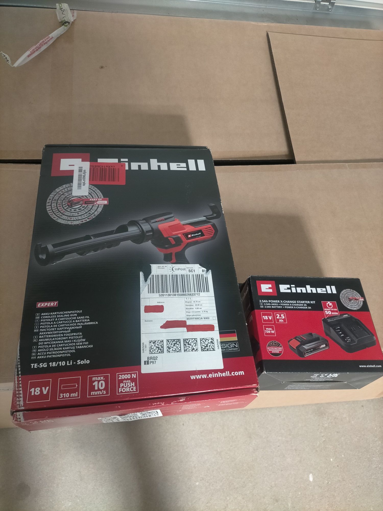 EINHELL pistolet do silikonu NOWY plus bateria i  ładowarka