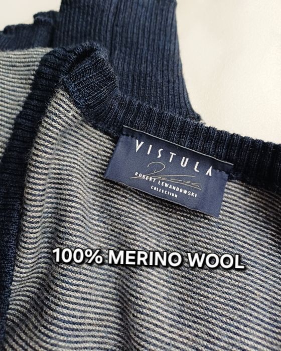 Vistula kardigan sweter wełniany wełna merino Robert Lewandowski M L