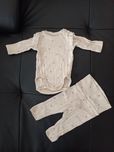 Komplet dziewczęcy rozmiar 56, body + legginsy
