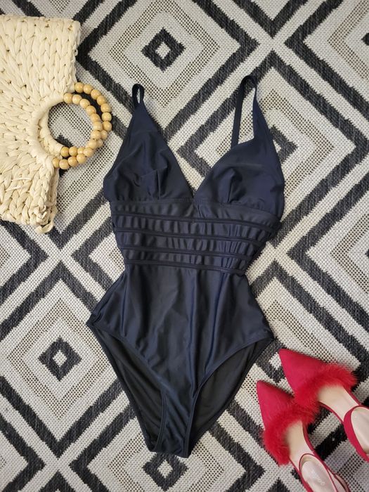 Купальник asos закритий жіночий женский слитный закрытый чорний чёрный