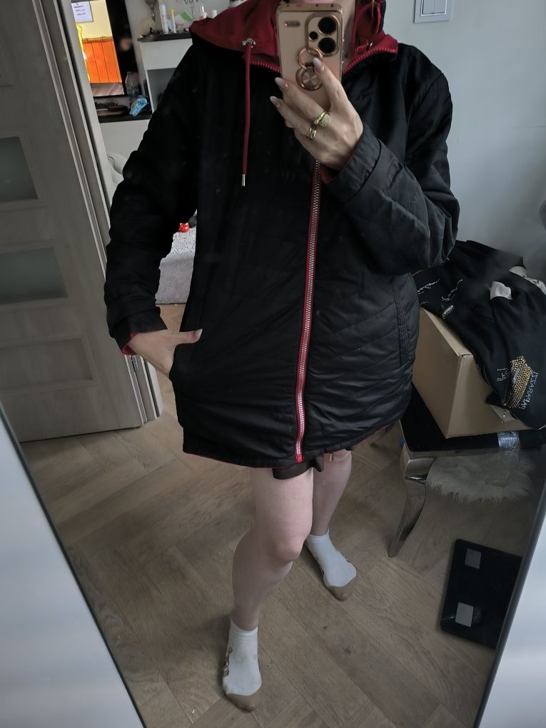Kurtka parka damska jesienna plus size