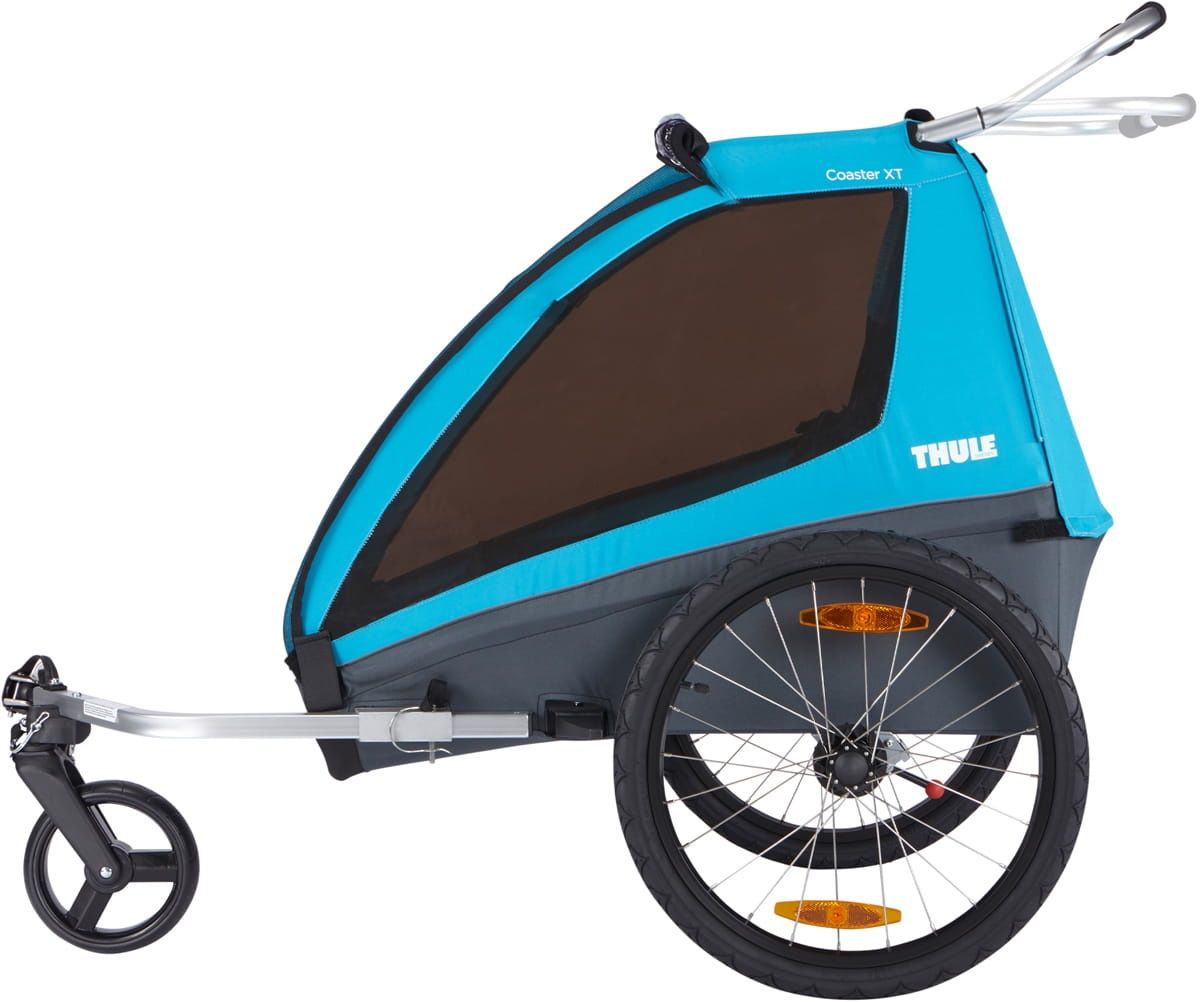 Thule Chariot Coaster XT dla 2 dzieci - przyczepka rowerowa 2w1, wózek