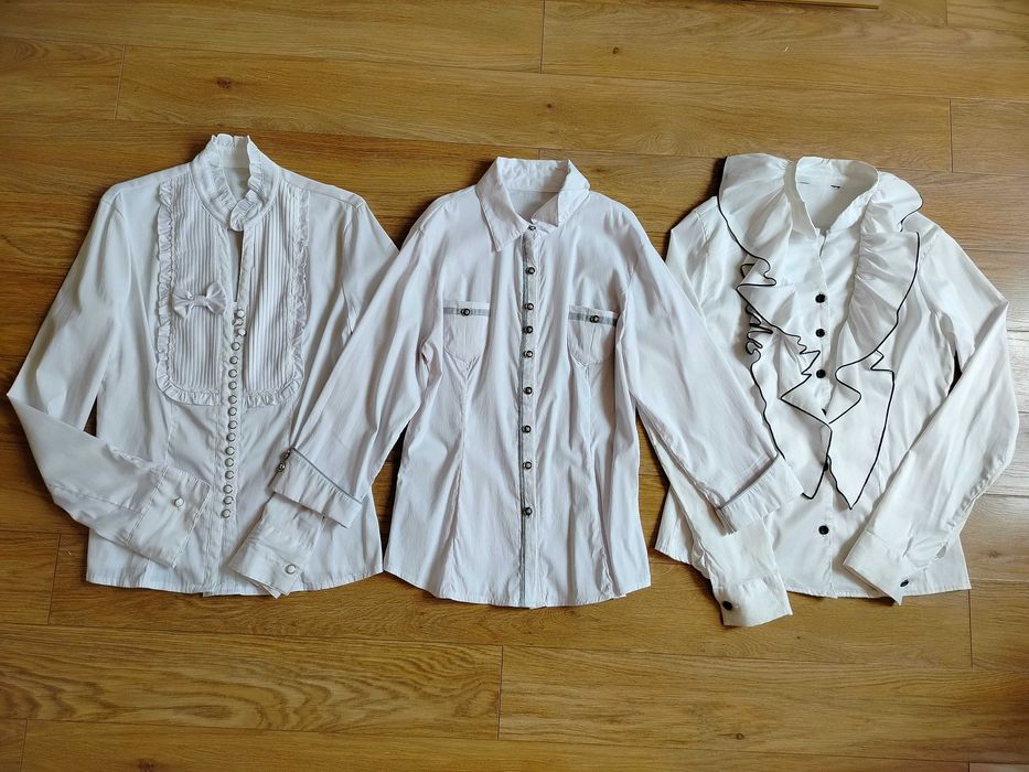Шкільні білі блузки, шкільна форма для дівчаток