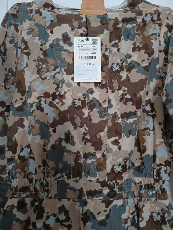 Kombinezon Moro z drobnego sztruksu Zara r. 164